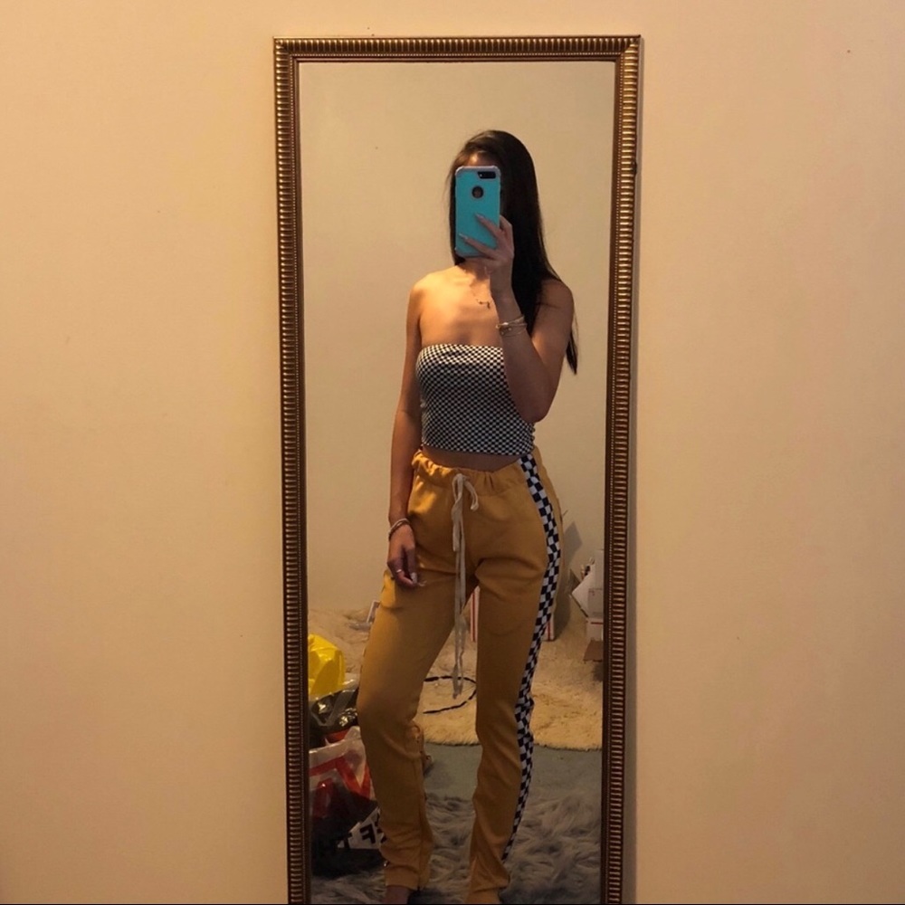 Checkered Tube Top - Picture 2 of 2